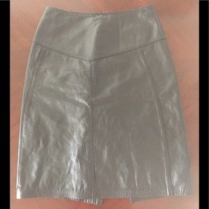 Dana Brooke leather skirt